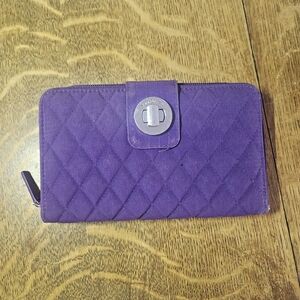 Vera Bradley Purple Quilted Wallet